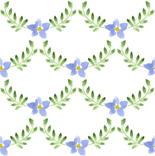 Aquarel bloemenpatroon — Stockvector