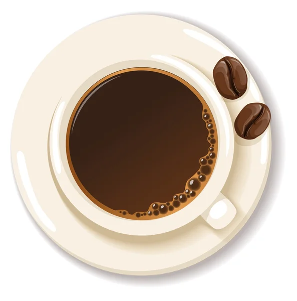 Realistický šálek kávy — Stockový vektor