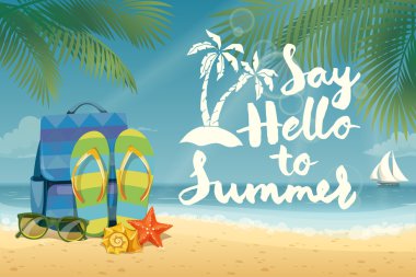 Yaz elemanları ile arka plan