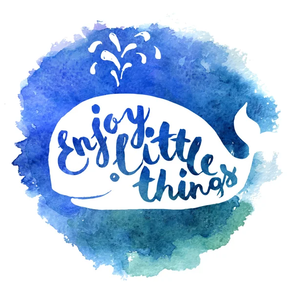 Serin vektör suluboya poster