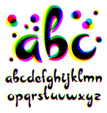 Serin alfabesi ile 3d efekti