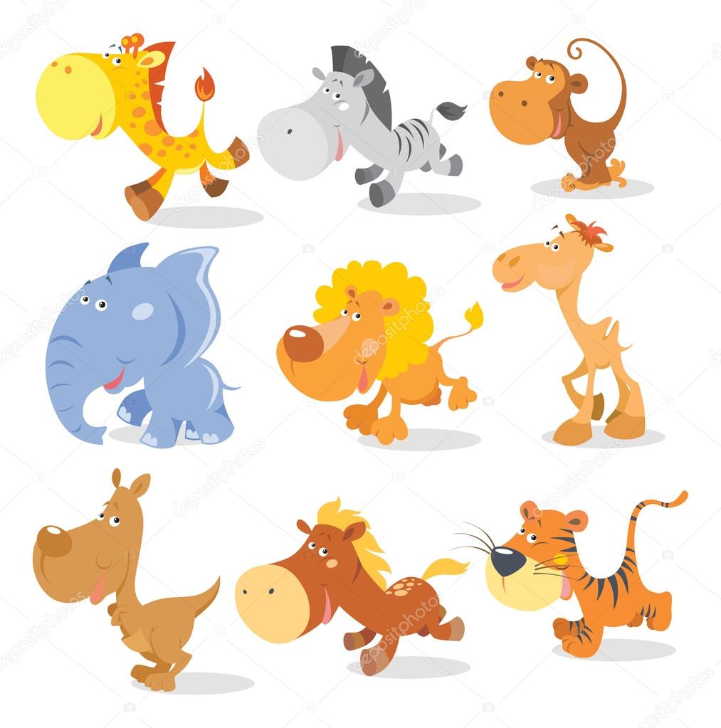 animals sticker style
