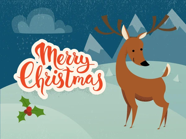 Joyeux Noël carte vectorielle — Image vectorielle
