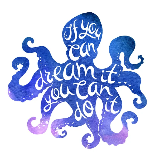 만약 당신이 그것을 꿈을 꿀 수 있습니다. 있습니다 그것을 할 수 있습니다.. — 스톡 벡터