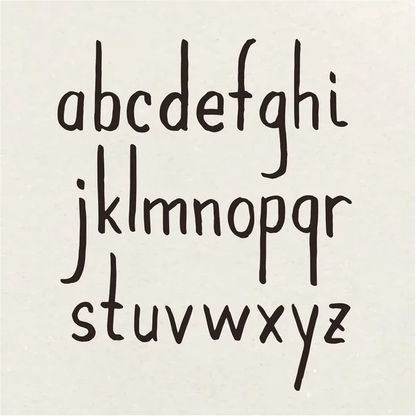 Handgeschriebenes Alphabet — Stockvektor