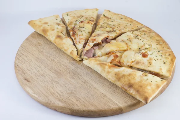 Zamknięte pizza — Zdjęcie stockowe