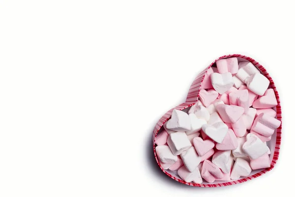 San Valentino Scatole Regalo Forma Cuore Con Piccoli Cuori All — Foto Stock