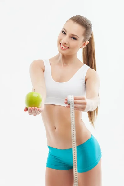 Menina bonito prefere dieta saudável — Fotografia de Stock