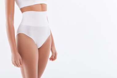 Mükemmel bir rakam ile neşeli uygun kız