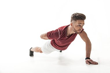 Vücudunu eğiten motive olmuş genç adam