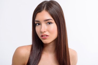 Tutku ile flört çekici kız