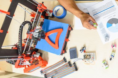 Akıllı mühendis katkı üretim ekipmanları inşa