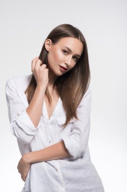 Şehvetli kız onun görünümü ile baştan