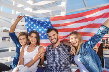 Amerika'nın Bağımsızlık günü kutlama kalabalık