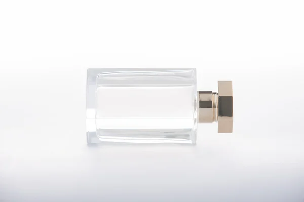 Altın renkli parfüm şişesi Stok Fotoğraf