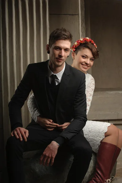 Séance photo de mariage dans le Studio — Photo