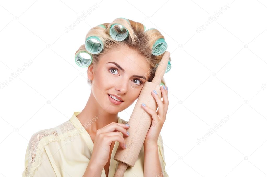 Beautiful young housewife is thinking about future