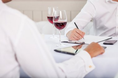 Başarılı iş ortakları bir toplantı var