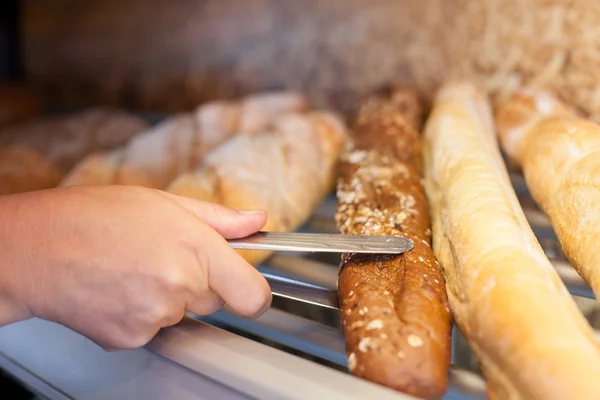 Professional chef is working with bakery products — Stock fotografie