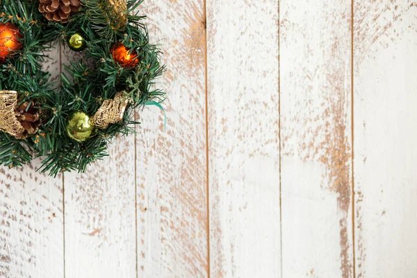New Year pine garland is congratulating with celebration — Stock Image New Year pine garland is congratulating with celebration Royalty Free Stock Photos