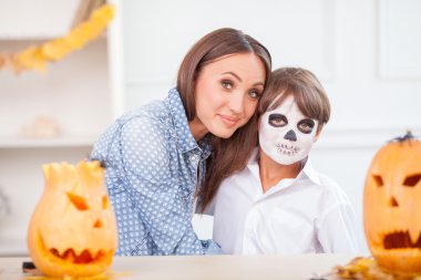 Cheerful family is preparing for Nut-Crack Night