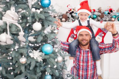 Pretty friendly family is celebrating New Year
