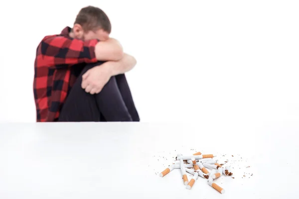 La nicotina es muy perjudicial para su salud — Foto de Stock