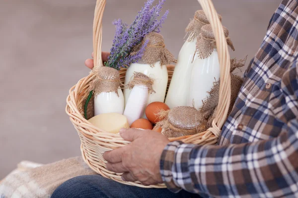 Eat only healthy food and be happy — Stock Photo, Image