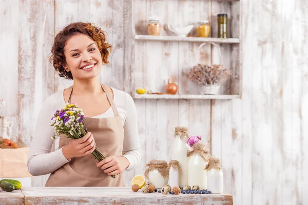 Quiero cocinar algo dulce y sabroso. — Foto de Stock