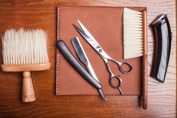 Denna utrustning hjälper Barberaren att arbeta — Stockfoto