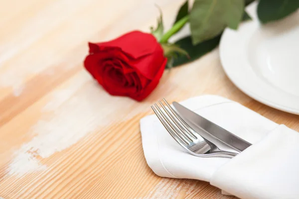 This romantic diner is prepared for you — Stockfoto