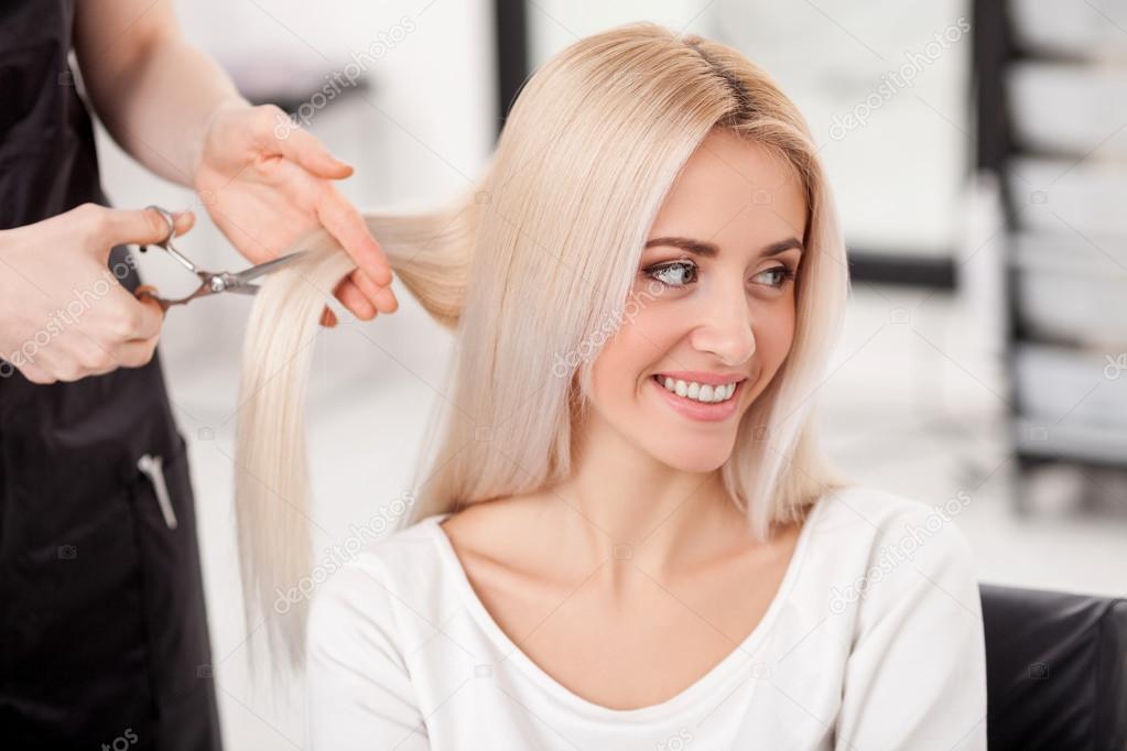 Professional hairdresser is making haircut for girl Stock Photo by ©iakovenko123 92144478 Professional hairdresser is making haircut for girl Stock Photo by ©iakovenko123 92144478