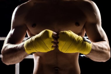 Profesyonel sağlıklı avcı rekabet için hazırdır