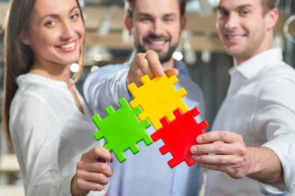 Skillful business partners are ready to work together — Stockfoto