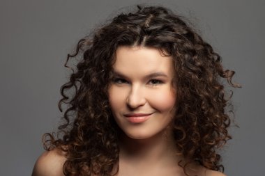 Attractive flirty woman is expressing her sexuality