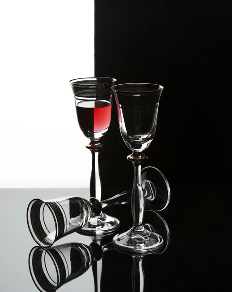 Three wine glasses — Stock Photo, Image