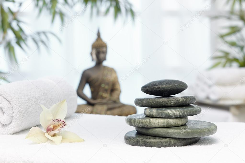 Thai massage, Hot stones, Buddha