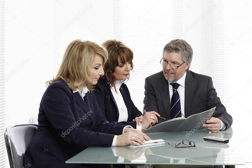 The meeting at the Conference table Office tea