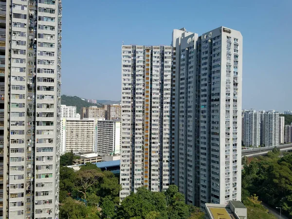 Public Housing New Town Hong Kong — Stock Photo, Image