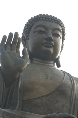 Hong Kong büyük Tian Tan Buddha ve Po Lin Manastırı