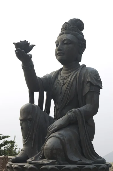 Hong kong großer tian tan buddha und po lin kloster — Stockfoto