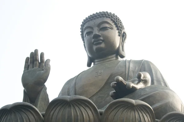 Hong Kong Big Tian Tan Buddha e Po Lin Mosteiro — Fotografia de Stock