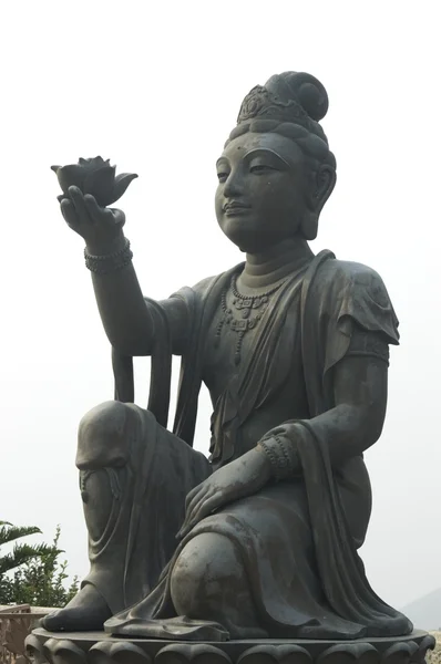 Hong Kong Big Tian Tan Buddha e Po Lin Monastero — Foto Stock