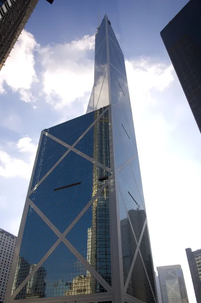 La Banca della Cina Tower Boc Garden Road Hong Kong Ammirlty Central Business Financial Centre Skyline Skyscraper Bank — Foto Stock