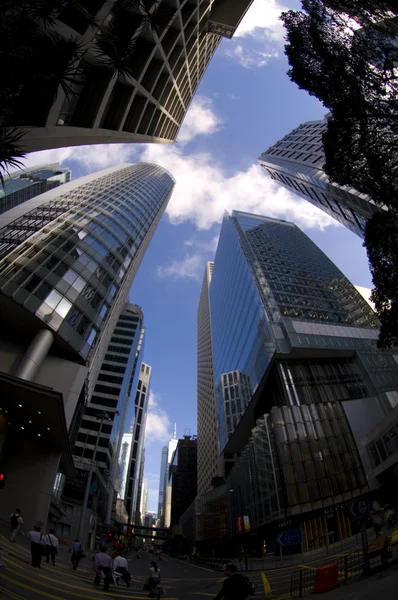 Hong Kong Commercial Building Admirlty Business finansiella centrum Skyline skyskrapa centralbanken — Stockfoto