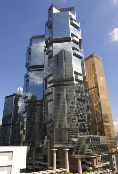 Lippo Merkezi Hong Kong İşletme Merkezi Finans Merkezi Skyline Gökdelen Bankası — Stok fotoğraf