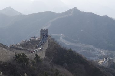 Yanqing ilçe Pekin Çin Great Wall Badaling 1504 Ming Hanedanı 1015 metre deniz seviyesinden sırasında inşa