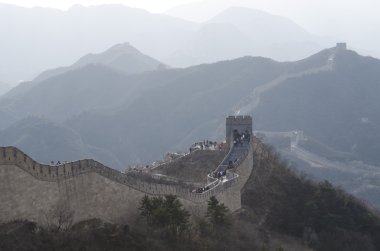 Yanqing ilçe Pekin Çin Great Wall Badaling 1504 Ming Hanedanı 1015 metre deniz seviyesinden sırasında inşa