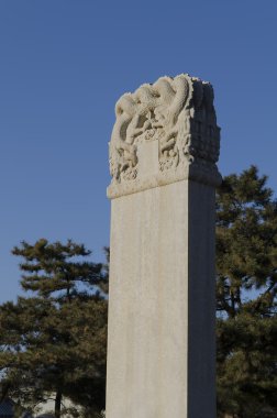 On üç mezar Pekin Çin Ming Hanedanı Ming mezarları heykel