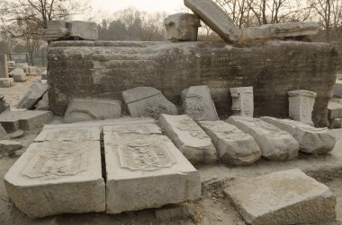 Eski Palace, Yuan Ming Yuan Haidian Bölgesi Pekin Çin mükemmel parlaklık bahçeler yaz.